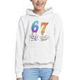 67 Meme Baseball Kids Girls Humor Number 6 7 Graphic Youth Hoodie 67 Meme Baseball Kids Girls Humor Number 6 7 Graphic Youth Hoodie