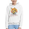 Bananas Baseball Sunset Retro Fruit Sports Boys Kids Men Premium Tri-Blend Graphic Youth Hoodie