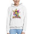 Baseball Banana Splatter Sports Kids Teens Premium Tri-Blend Graphic Youth Hoodie