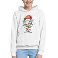 Baseball Christmas Ball Hat Snow Winter Premium Tri-Blend Graphic Youth Hoodie