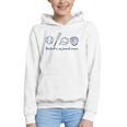 Baseball Is My Favorite Season Sports Minimalist Line Art Graphic Youth Hoodie
