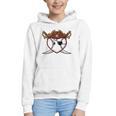Baseball Heart Pirate Hat Crossed Swords Men Boys Kids Youth Premium Tri-Blend Graphic Youth Hoodie