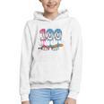 Baseball Player 100 Days Of School Sports Ice Cream Drip Premium Tri-Blend Graphic Youth Hoodie