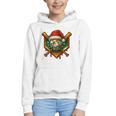 Baseball Xmas Christmas Baseball Ice Cream Drip Boys Graphic Youth Hoodie