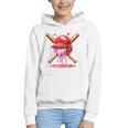 Boys Valentine Day Baseball Helmet Drip Ice-Cream Youth Kids Graphic Youth Hoodie