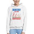 Bruh It's My 2nd Birthday Boy Baseball Themed Party Graphic Youth Hoodie