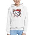 Christmas Baseball Santa Hat For Baseball Players Fans Graphic Youth Hoodie Christmas Baseball Santa Hat For Baseball Players Fans Graphic Youth Hoodie