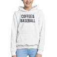 Coffee And Baseball Graphic Youth Hoodie
