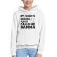 My Favorite Baseball Player Calls Me Gamma Graphic Youth Hoodie My Favorite Baseball Player Calls Me Gamma Graphic Youth Hoodie