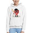 Heart Playing Baseball Valentine Baseball Graphic Youth Hoodie Heart Playing Baseball Valentine Baseball Graphic Youth Hoodie