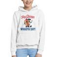 Hey Chicago Whadya Say Baseball Hot Dog Graphic Youth Hoodie Hey Chicago Whadya Say Baseball Hot Dog Graphic Youth Hoodie