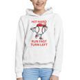 Hit Hard Run Fast Turn Left Baseball Player Premium Tri-Blend Graphic Youth Hoodie Hit Hard Run Fast Turn Left Baseball Player Premium Tri-Blend Graphic Youth Hoodie