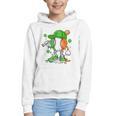 Kids Boys St Patricks Day Irish Flag Kids Baseball Ice Cream Drip Graphic Youth Hoodie
