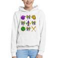 Mardi Gras Baseball Coquette Bow Fat Tuesday Parade Girls Graphic Youth Hoodie Mardi Gras Baseball Coquette Bow Fat Tuesday Parade Girls Graphic Youth Hoodie