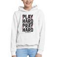 Play Hard Pray Hard Youth Boy Christian Baseball Jesus Graphic Youth Hoodie Play Hard Pray Hard Youth Boy Christian Baseball Jesus Graphic Youth Hoodie