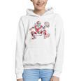 Santa Playing Baseball Catcher Merry Christmas Sport Player Graphic Youth Hoodie Santa Playing Baseball Catcher Merry Christmas Sport Player Graphic Youth Hoodie