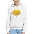 Strike Out Childhood Cancer Boys Baseball Drip Gold Ribbon Graphic Youth Hoodie