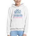 Tired But Caffeinated Baseball Mom Trendy Tired Baseball Mom Graphic Youth Hoodie