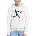 Valentines Day Baseball Batter Silhouette Heart Men Boys Kid Graphic Youth Hoodie Valentines Day Baseball Batter Silhouette Heart Men Boys Kid Graphic Youth Hoodie