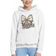 Wildcats Baseball Leopard Print Coquette Bow Mascot Game Day Graphic Youth Hoodie Wildcats Baseball Leopard Print Coquette Bow Mascot Game Day Graphic Youth Hoodie