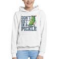 Youth Baseball Catcher Humor Don’t Get In A Pickle Graphic Youth Hoodie Youth Baseball Catcher Humor Don’t Get In A Pickle Graphic Youth Hoodie