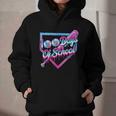 100 Days Of School Baseball 100th Day Ice Cream Boys Kids Graphic Youth Hoodie