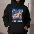 250 Years 1776 2026 250th Baseball American Flag 4th Of July Graphic Youth Hoodie 250 Years 1776 2026 250th Baseball American Flag 4th Of July Graphic Youth Hoodie