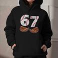 67 Trend Baseball Glove Number Style Graphic Youth Hoodie