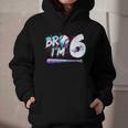 6th Birthday Boy Bro I'm 6 Year Old Baseball Ice Cream Drip Graphic Youth Hoodie