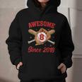 8 Year Old Boys Awesome Since 2018 Baseball Birthday Graphic Youth Hoodie 8 Year Old Boys Awesome Since 2018 Baseball Birthday Graphic Youth Hoodie