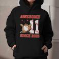 Awesome Since 2015 11 Year Old Boys Bday Baseball Theme Graphic Youth Hoodie