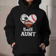 Ball Aunt Heart Football Baseball Hockey Game Day Graphic Youth Hoodie Ball Aunt Heart Football Baseball Hockey Game Day Graphic Youth Hoodie