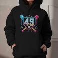 Baseball 45 Year Old Ice Cream Drip 45th Birthday Number 45 Graphic Youth Hoodie Baseball 45 Year Old Ice Cream Drip 45th Birthday Number 45 Graphic Youth Hoodie