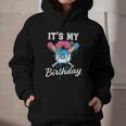 Baseball 6 Year Old Ice Cream Drip 6th Birthday Boy Number 6 Graphic Youth Hoodie