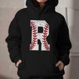 Baseball Alphabet Monogram Initial Letter R Graphic Youth Hoodie Baseball Alphabet Monogram Initial Letter R Graphic Youth Hoodie