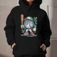 Baseball Character Cartoon Batter Drip Style Women Men Graphic Youth Hoodie Baseball Character Cartoon Batter Drip Style Women Men Graphic Youth Hoodie