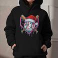 Baseball Christmas Santa Hat Baseball Christmas Drip Graphic Youth Hoodie