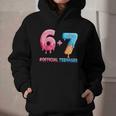 Baseball Ice Cream Drip 67 Official Teenager 13th Birthday Graphic Youth Hoodie