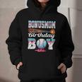 Baseball Ice Cream Drip Bonus Mom Of The Birthday Boy Graphic Youth Hoodie