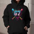 Baseball Ice Cream Drip Number 67 Player 67th Birthday 67 Graphic Youth Hoodie Baseball Ice Cream Drip Number 67 Player 67th Birthday 67 Graphic Youth Hoodie