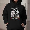 Baseball Jersey Number 13 That's My Brother Out There Graphic Youth Hoodie