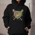 Baseball Mardi Gras Home Plate Ice Cream Drip Carnival Mask Graphic Youth Hoodie Baseball Mardi Gras Home Plate Ice Cream Drip Carnival Mask Graphic Youth Hoodie