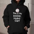 This Is My Baseball Pajama Shirt For Players Teens Boys Girl Graphic Youth Hoodie