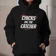 Baseball Seams Chicks Dig The Catcher Graphic Youth Hoodie Baseball Seams Chicks Dig The Catcher Graphic Youth Hoodie