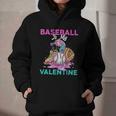 Baseball Is My Valentine Ice Cream Drip Crossed Bats Sport Graphic Youth Hoodie