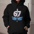 Blue Camo Baseball 67 Six Seven Camo Ice Cream Drip Boy Teen Graphic Youth Hoodie