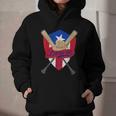 Boricua Puerto Rico Baseball Coqui Frog Pava Hat Fan Graphic Youth Hoodie