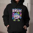 Bruh Baseball Drip Boys Youth Ice Cream Dripping Baseball Graphic Youth Hoodie
