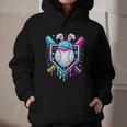 Bunny Baseball Hat With Ice Cream Easter Day Boys Kids Girls Graphic Youth Hoodie