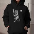 Cute Kitten Playing Baseball Hitter Bat Cool Baseball Cat Graphic Youth Hoodie Cute Kitten Playing Baseball Hitter Bat Cool Baseball Cat Graphic Youth Hoodie